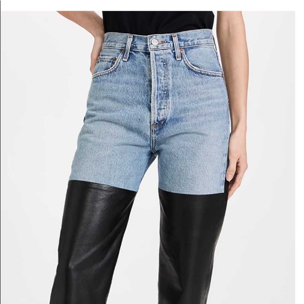 Agolde Pieced 90s Pinch Waist High Rise Straight New With Tags Size 24